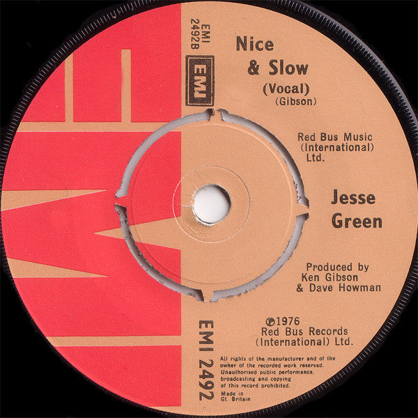 Jesse Green : Nice & Slow (7", Single)