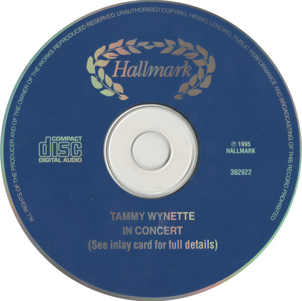 Tammy Wynette : In Concert (CD, Album)