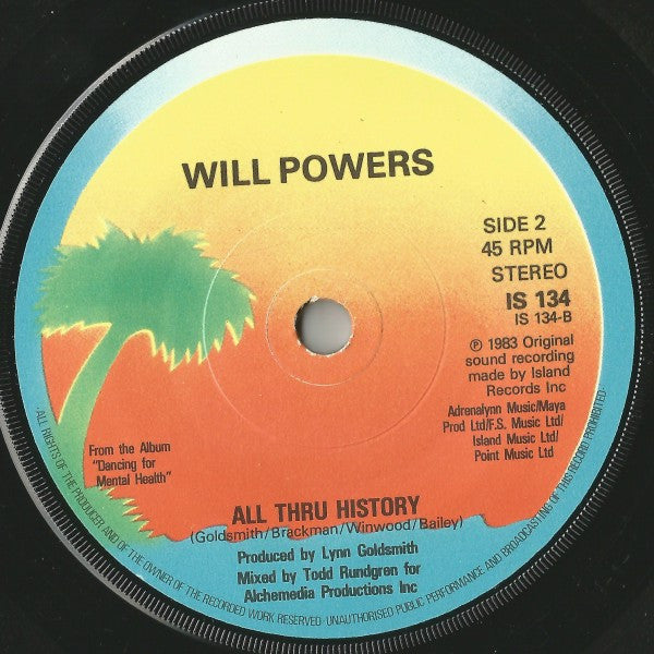 Will Powers : Kissing With Confidence (7", Single)