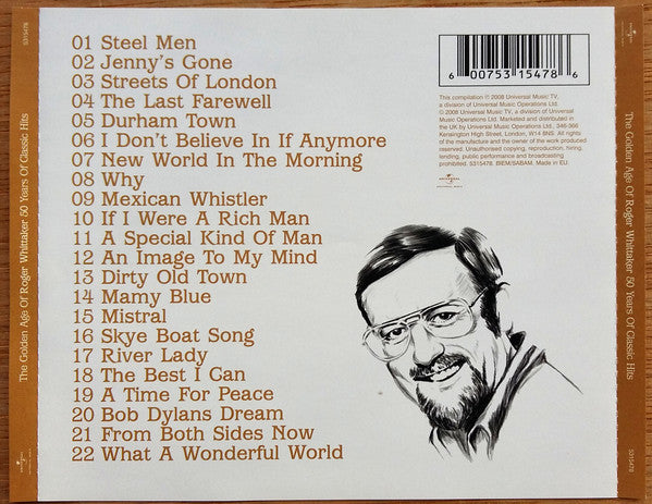 Roger Whittaker : The Golden Age Of Roger Whittaker 50 Years Of Classic Hits (CD, Comp)