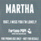 Martha (13) : 1967, I Miss You I'm Lonely (CDr, Single, Promo)