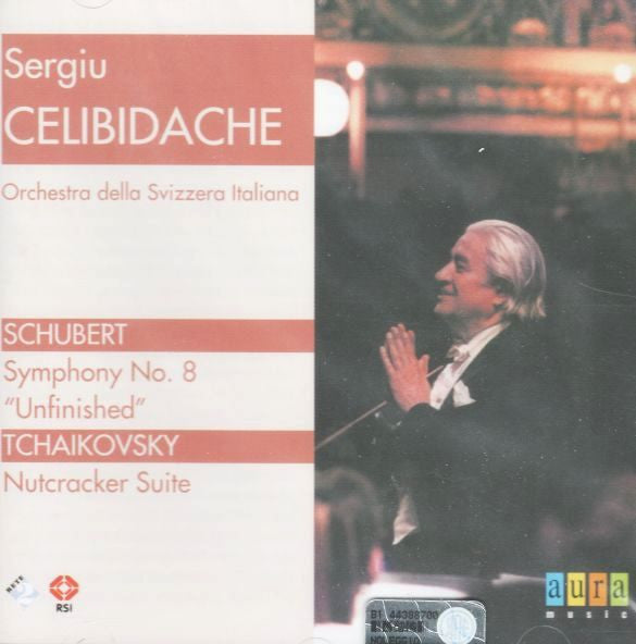 Sergiu Celibidache, Orchestra Della Radio Televisione Della Svizzera Italiana : Schubert. Symphony No. 8 "Unfinished". Tchaikovsky. Nutcracker Suite  (CD, Album)