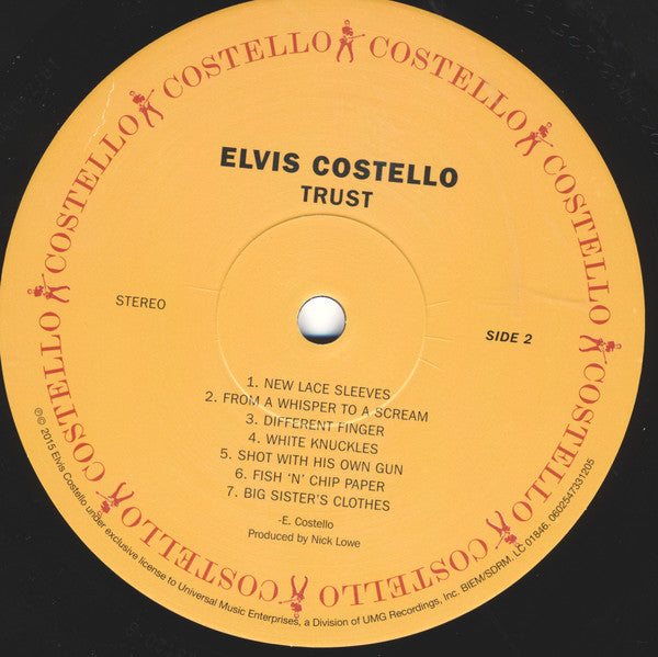 Elvis Costello And The Attractions* : Trust (LP, Album, RE, 180)