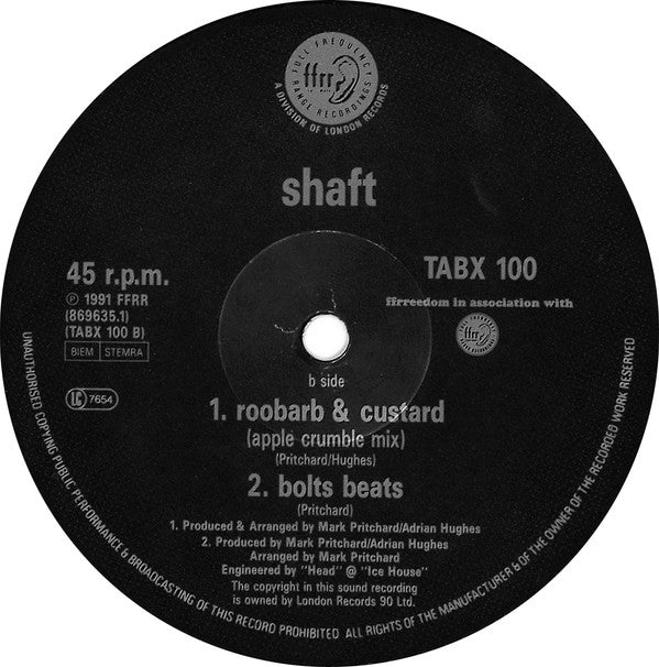 Shaft (2) : Roobarb & Custard (12", Single)