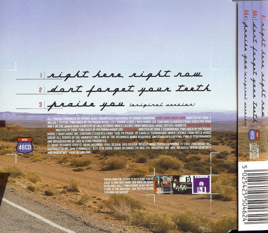 Fatboy Slim : Right Here, Right Now (CD, Single)