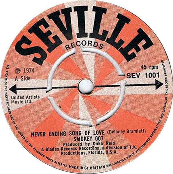 Smokey 007 : Never Ending Song Of Love (7", Single)