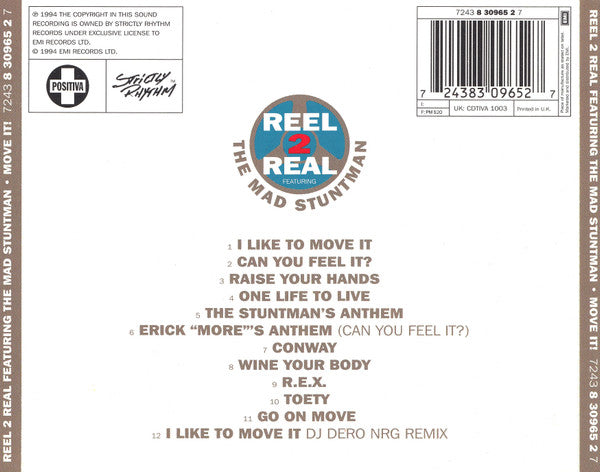 Reel 2 Real Featuring The Mad Stuntman : Move It! (CD, Album)