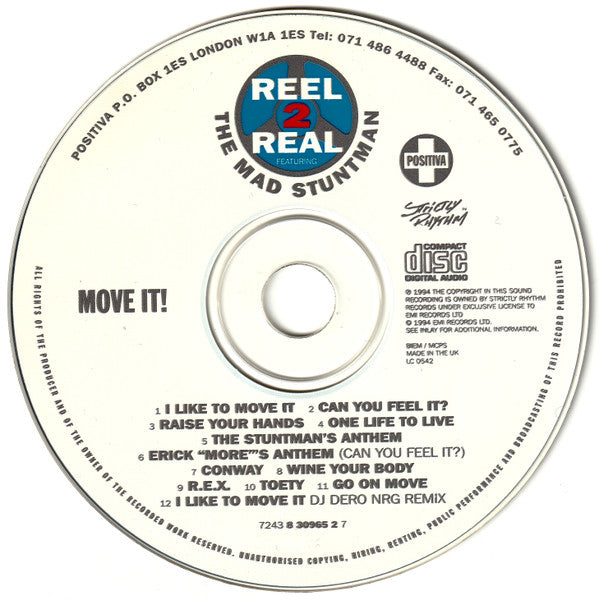 Reel 2 Real Featuring The Mad Stuntman : Move It! (CD, Album)