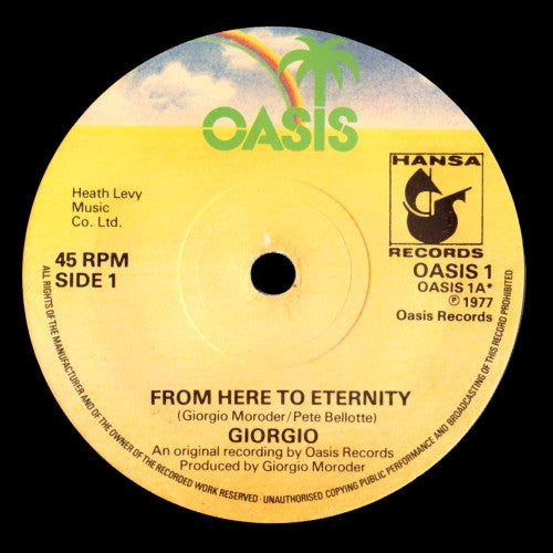 Giorgio Moroder : From Here To Eternity (7", Single)