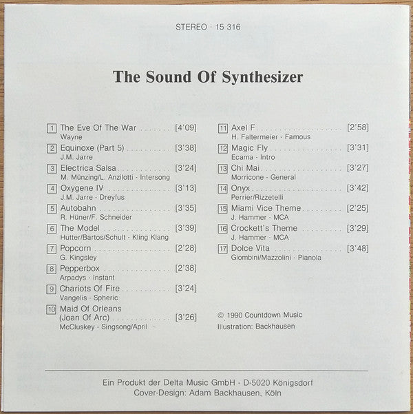 Unknown Artist : The Sound Of Synthesizer (CD, Comp)