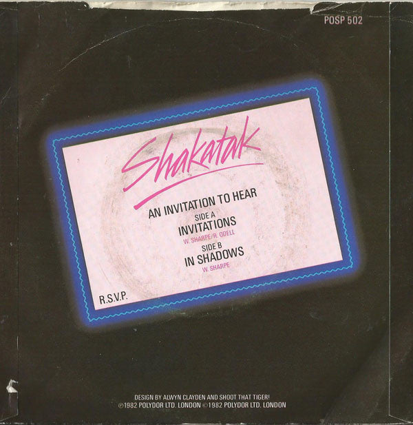 Shakatak : Invitations (7", Single)