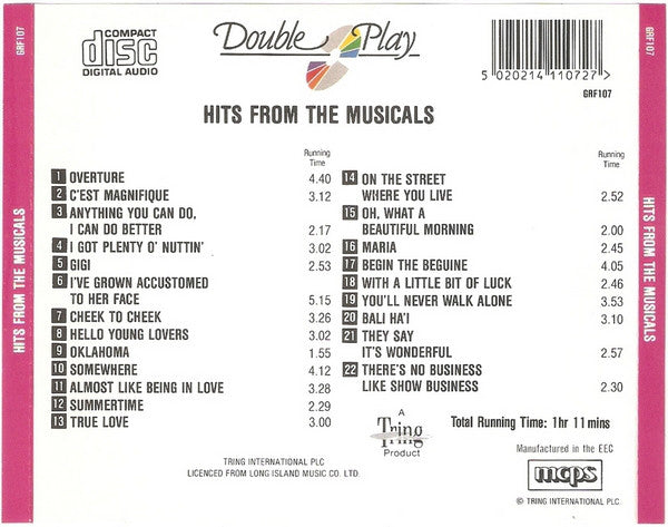 Various : Hits From The Musicals (CD, Comp)