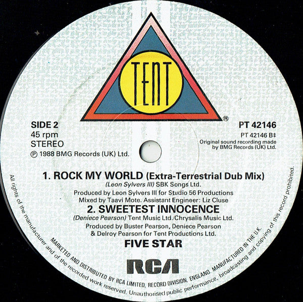 Five Star : Rock My World (12")