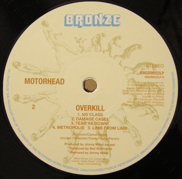 Motörhead : Overkill (LP, Album, RE, 180)