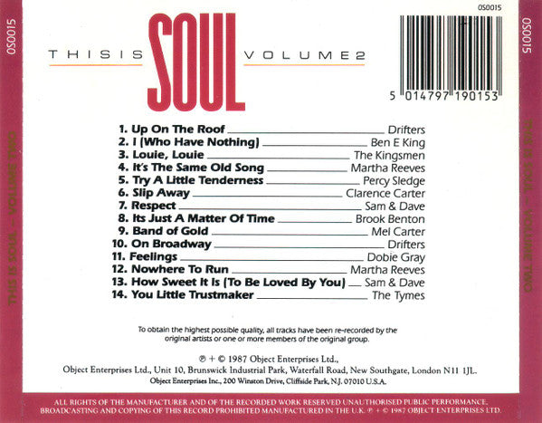 Various : This Is Soul Volume 2 (CD, Comp)