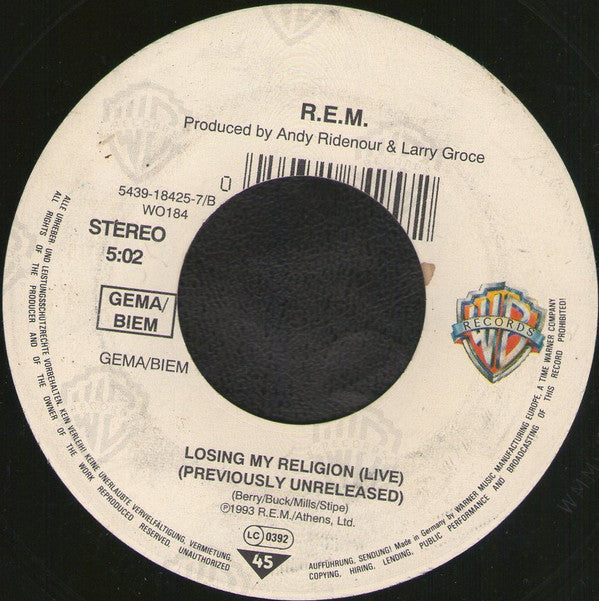 R.E.M. : Nightswimming / Losing My Religion (7")