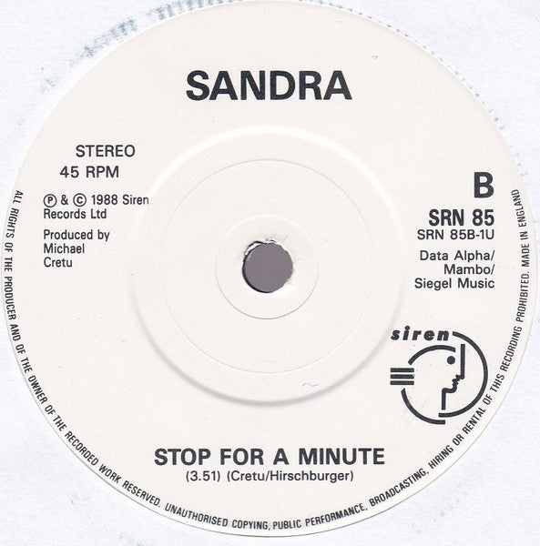 Sandra : Everlasting Love (7", Single, Pap)