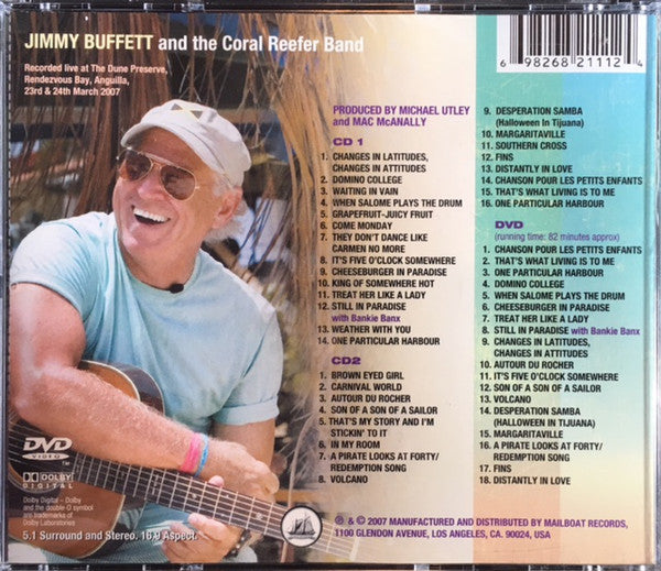 Jimmy Buffett : Live In Anguilla (2xCD, Album + DVD-V, Con)