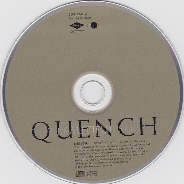 The Beautiful South : Quench (CD, Album)