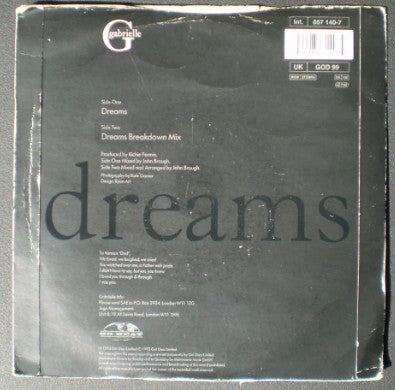 Gabrielle : Dreams (7", Single, Inj)