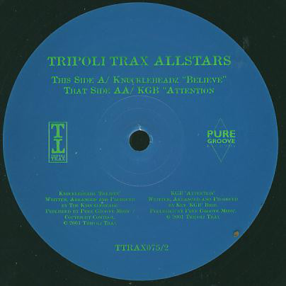 Knuckleheadz / KGB : Tripoli Trax Allstars (Disc Two) (12")