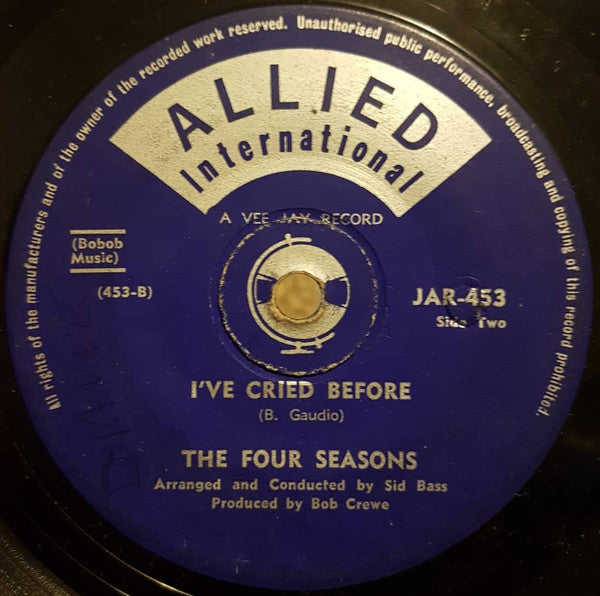 The Four Seasons : Sherry (7", Single)
