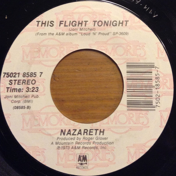 Nazareth (2) : Love Hurts / This Flight Tonight (7", RE, Car)