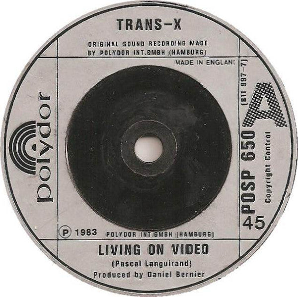 Trans-X : Living On Video (7", Single)