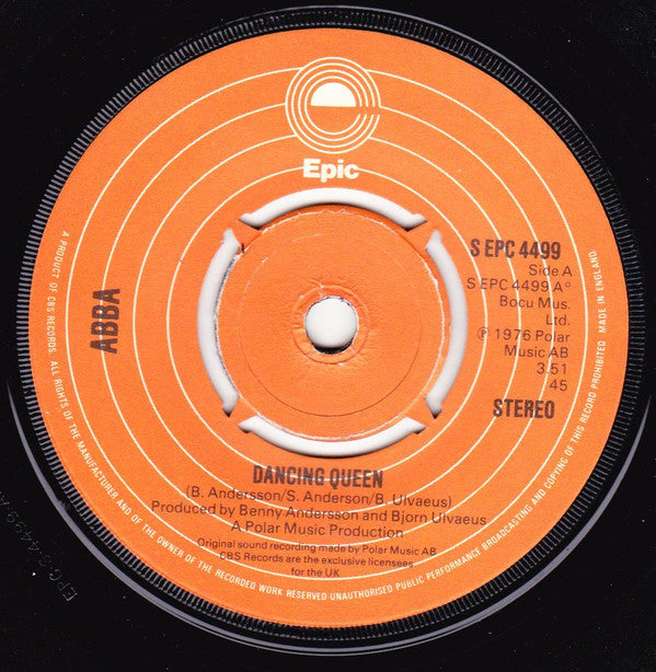 ABBA : Dancing Queen (7", Single, Ora)
