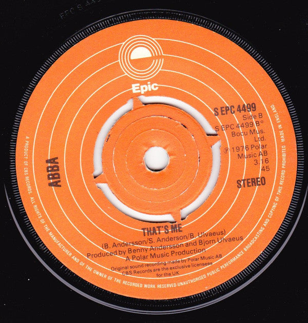 ABBA : Dancing Queen (7", Single, Ora)