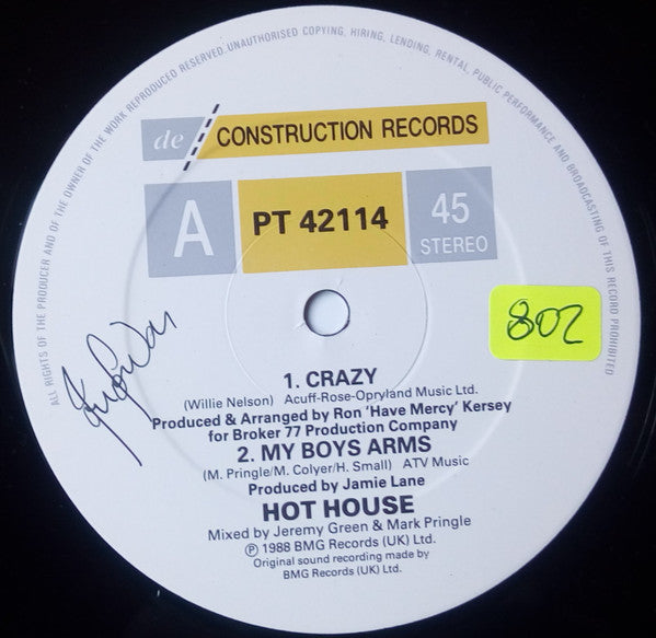 Hot House : "Crazy" (12")