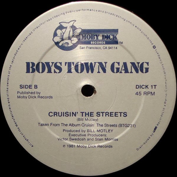 Boys Town Gang : Ain't No Mountain High Enough / Remember Me / Cruisin' The Streets (12", Single)