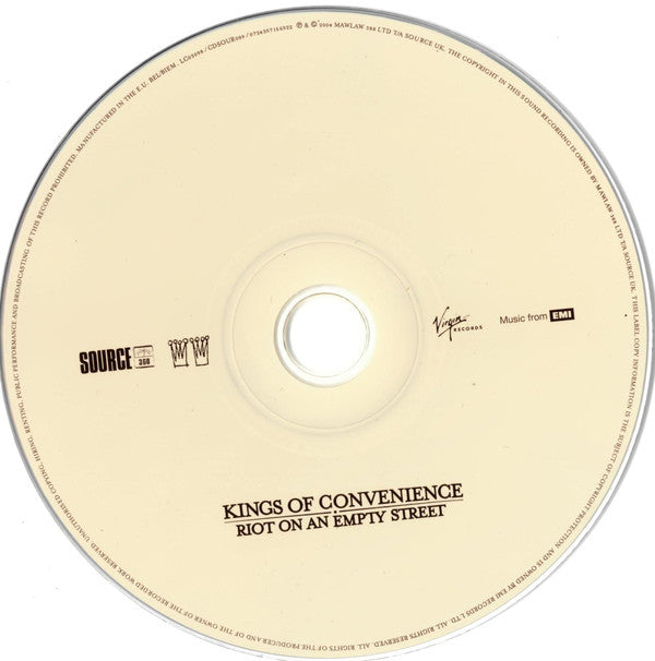 Kings Of Convenience : Riot On An Empty Street (CD, Album)