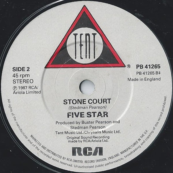 5 Star* : The Slightest Touch (7", Single)