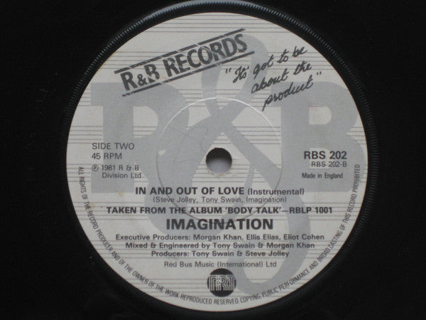 Imagination : In And Out Of Love (7", Single, Pap)