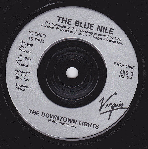 The Blue Nile : The Downtown Lights (7", Single)