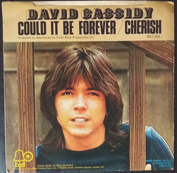 David Cassidy : Could It Be Forever / Cherish (7", Single, Sol)