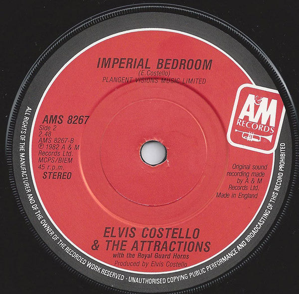 Elvis Costello & The Attractions With The Royal Guard Horns : Party Party (7", Ast)