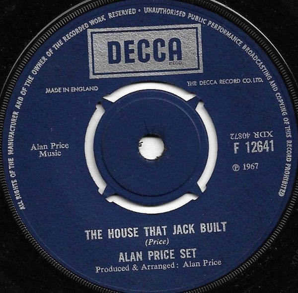 The Alan Price Set : The House That Jack Built (7", Single)