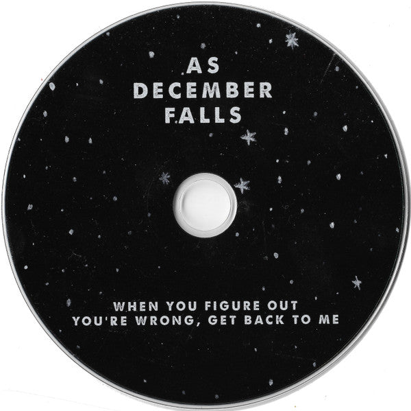 As December Falls : When You Figure Out You're Wrong, Get Back To Me (CD, EP, Ori)