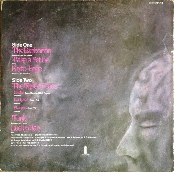 Emerson, Lake & Palmer : Emerson, Lake & Palmer (LP, Album, Pin)