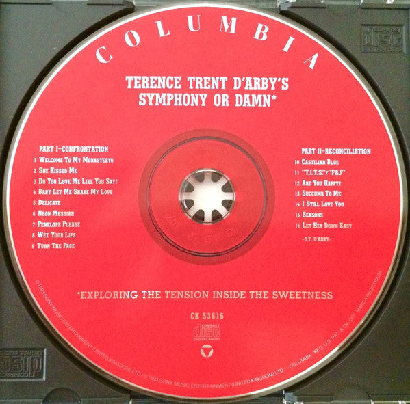 Terence Trent D'Arby : Terence Trent D'Arby's Symphony Or Damn (Exploring The Tension Inside The Sweetness) (CD, Album, Son)