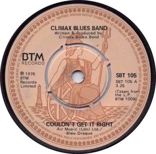Climax Blues Band : Couldn't Get It Right (7", Single)