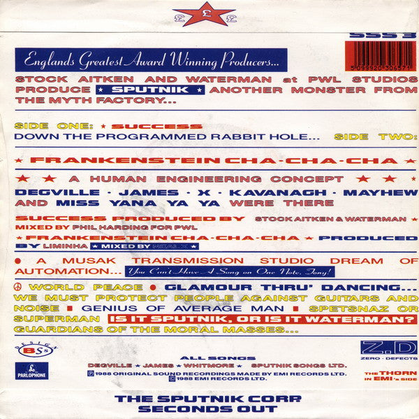 Sigue Sigue Sputnik, Stock, Aitken & Waterman : Success (7", Single)
