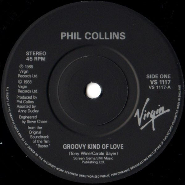 Phil Collins : A Groovy Kind Of Love (7", Single, Pap)