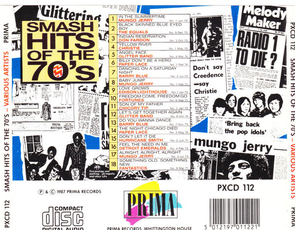 Various : Smash Hits Of The 70's (CD, Comp)