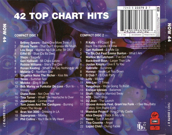 Various : Now That's What I Call Music! 44 (2xCD, Comp)