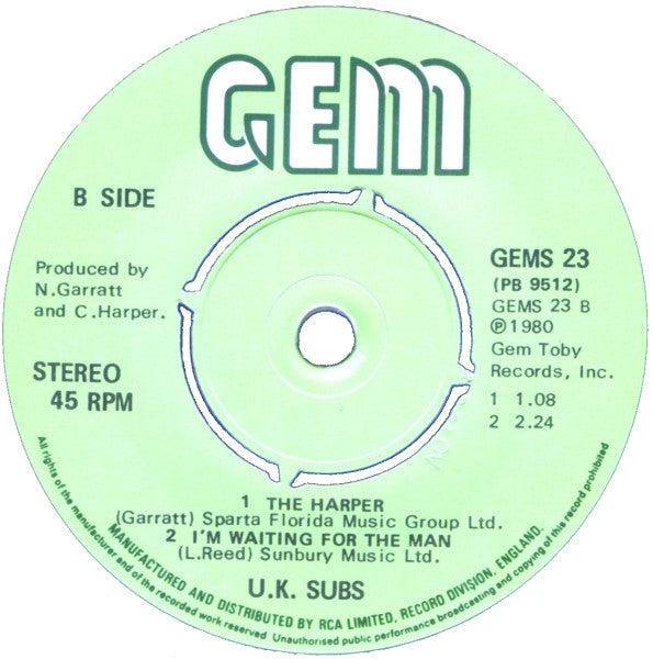 UK Subs : Warhead (7", Single, Ltd, Bro)