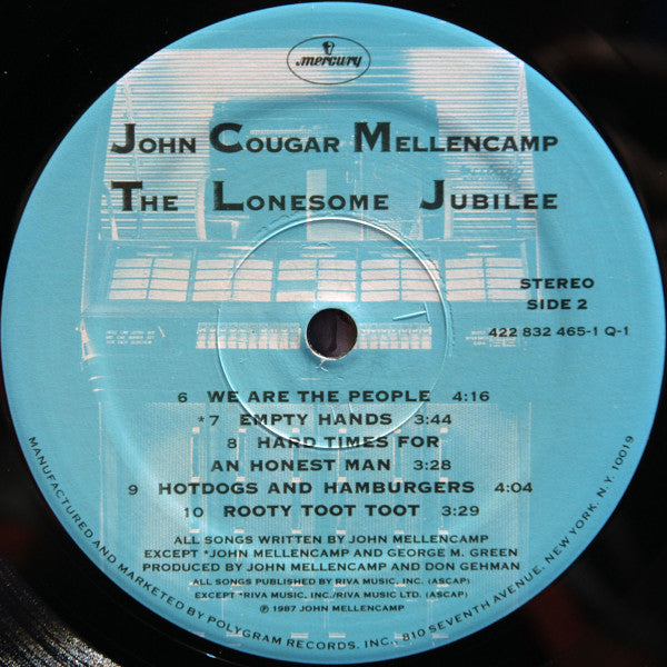 John Cougar Mellencamp : The Lonesome Jubilee (LP, Album, Spe)