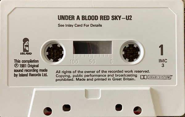 U2 : Live "Under A Blood Red Sky" (Cass, MiniAlbum, M/Print, Bla)